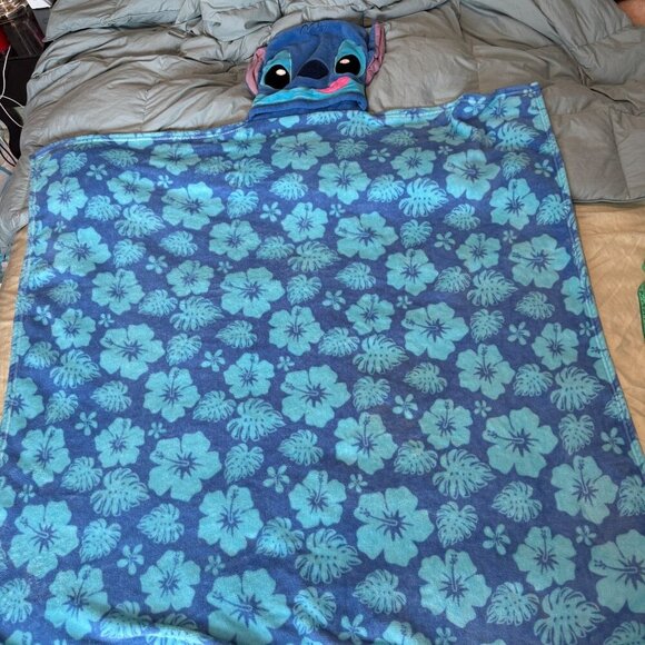 Kids Stitch Blanket Portable Baby Sleepover Disney LILO and Stitch Hawaiian Trop
